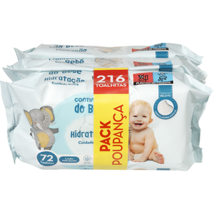 Toalhitas Bebé Hidratação Continente do Bebé