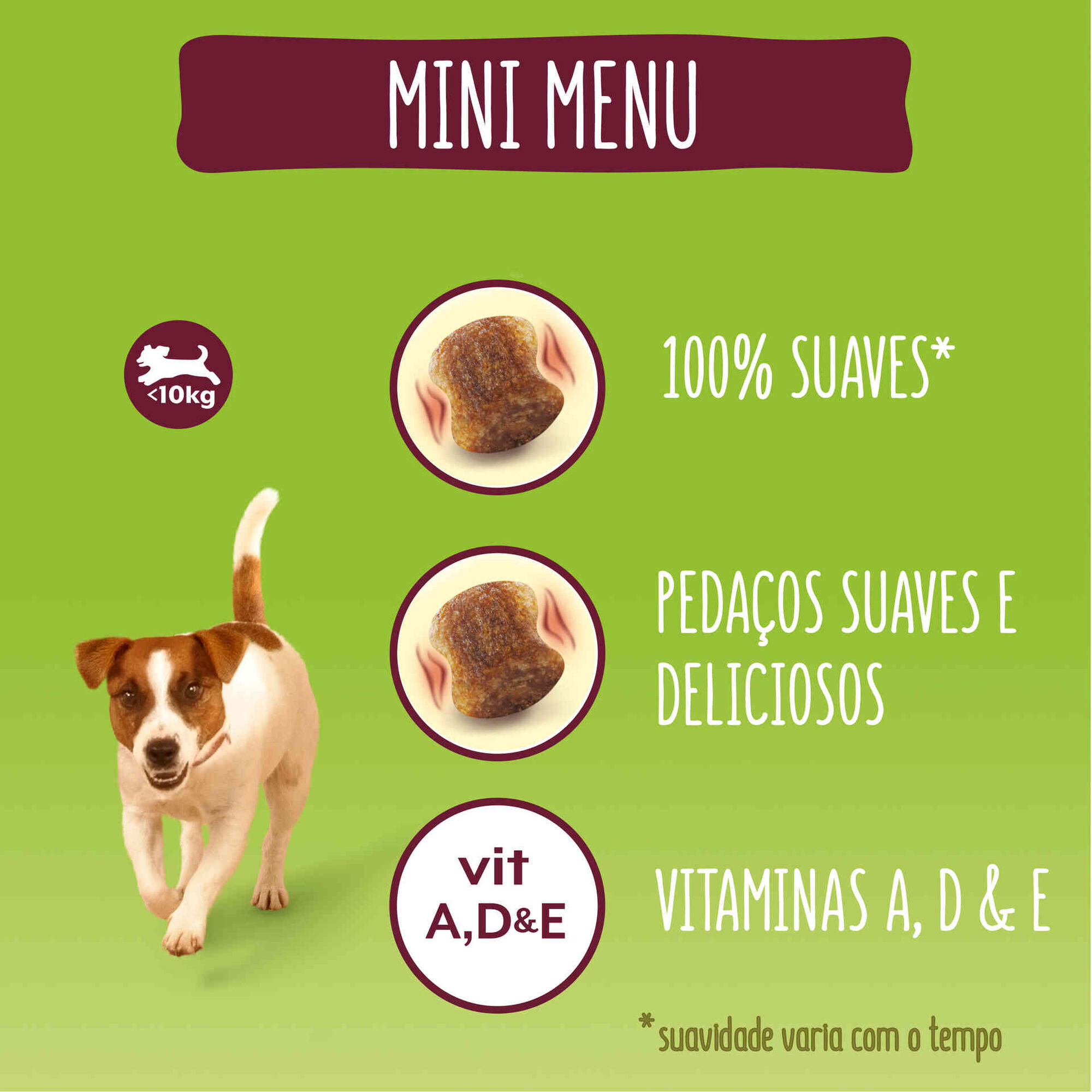 Ração para Cão Adulto Mini Menu Nutrisoft Vaca