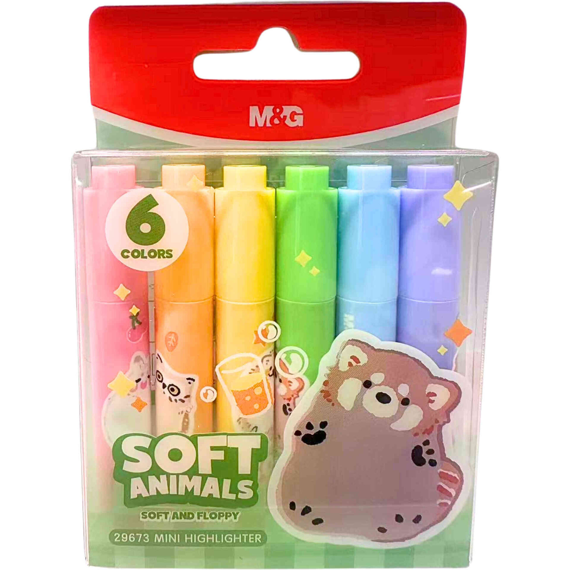 Mini Marcadores Fluor Soft Animals