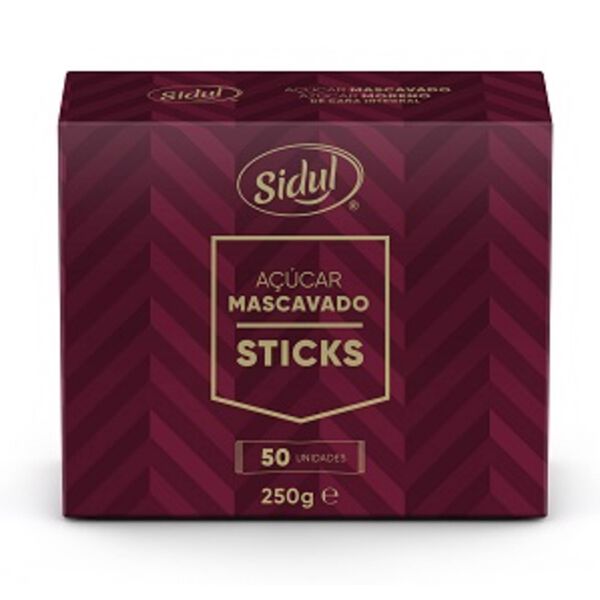 Açúcar Mascavado 50 Sticks Sidul