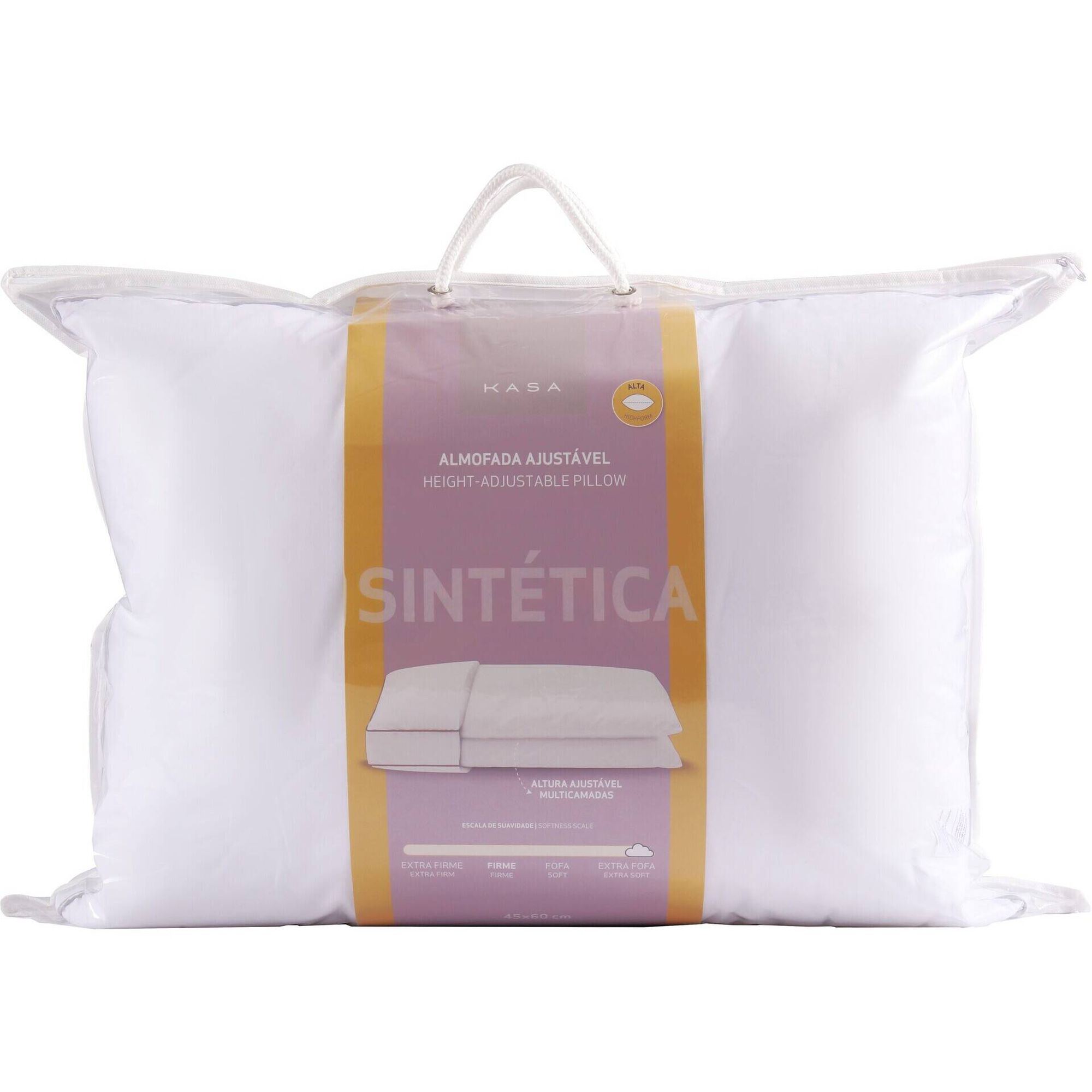 Almofada Ajust&aacute;vel 60x45cm Sint&eacute;tica
