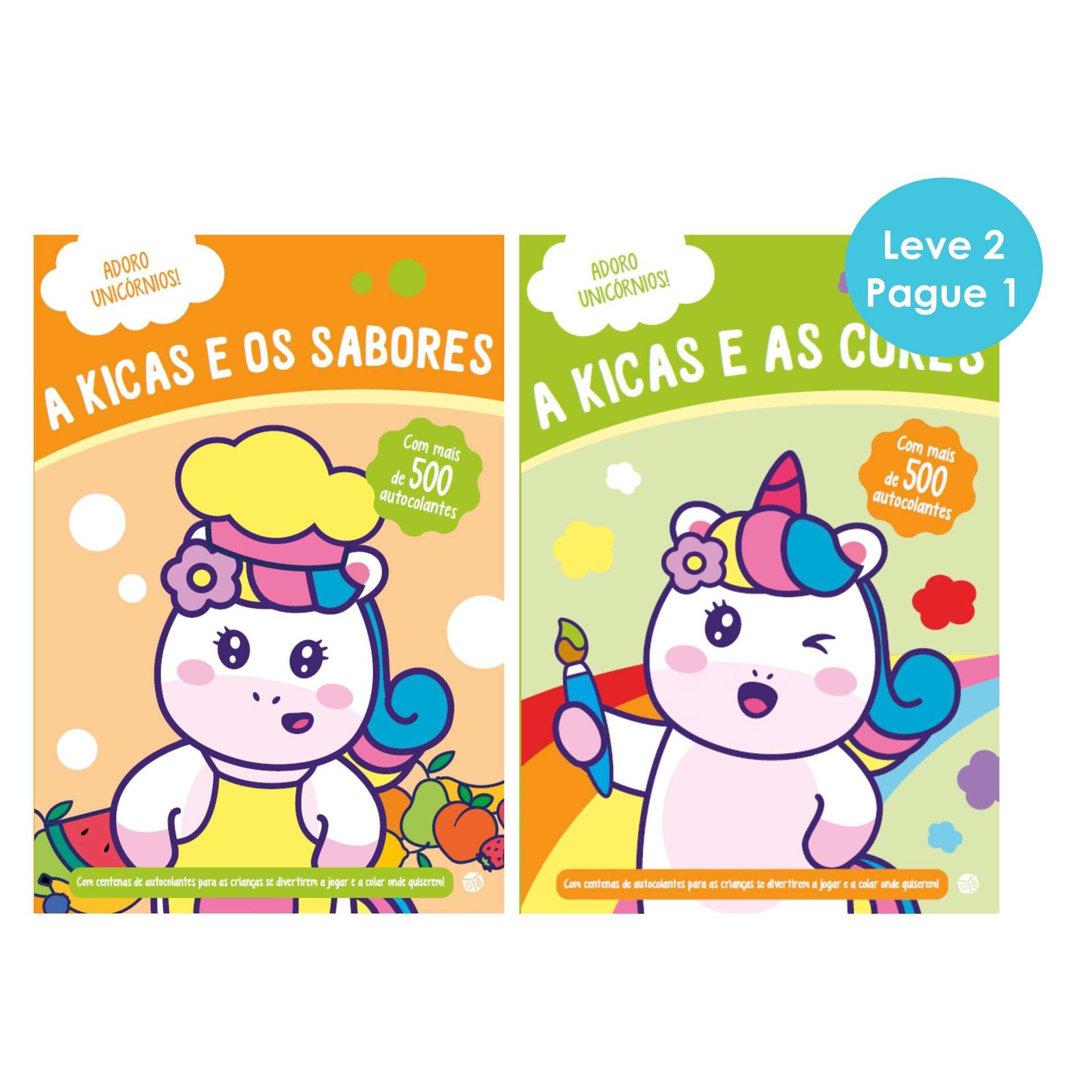 Adoro Unic&oacute;rnios - A Kicas e os Sabores + A Kicas e as Cores