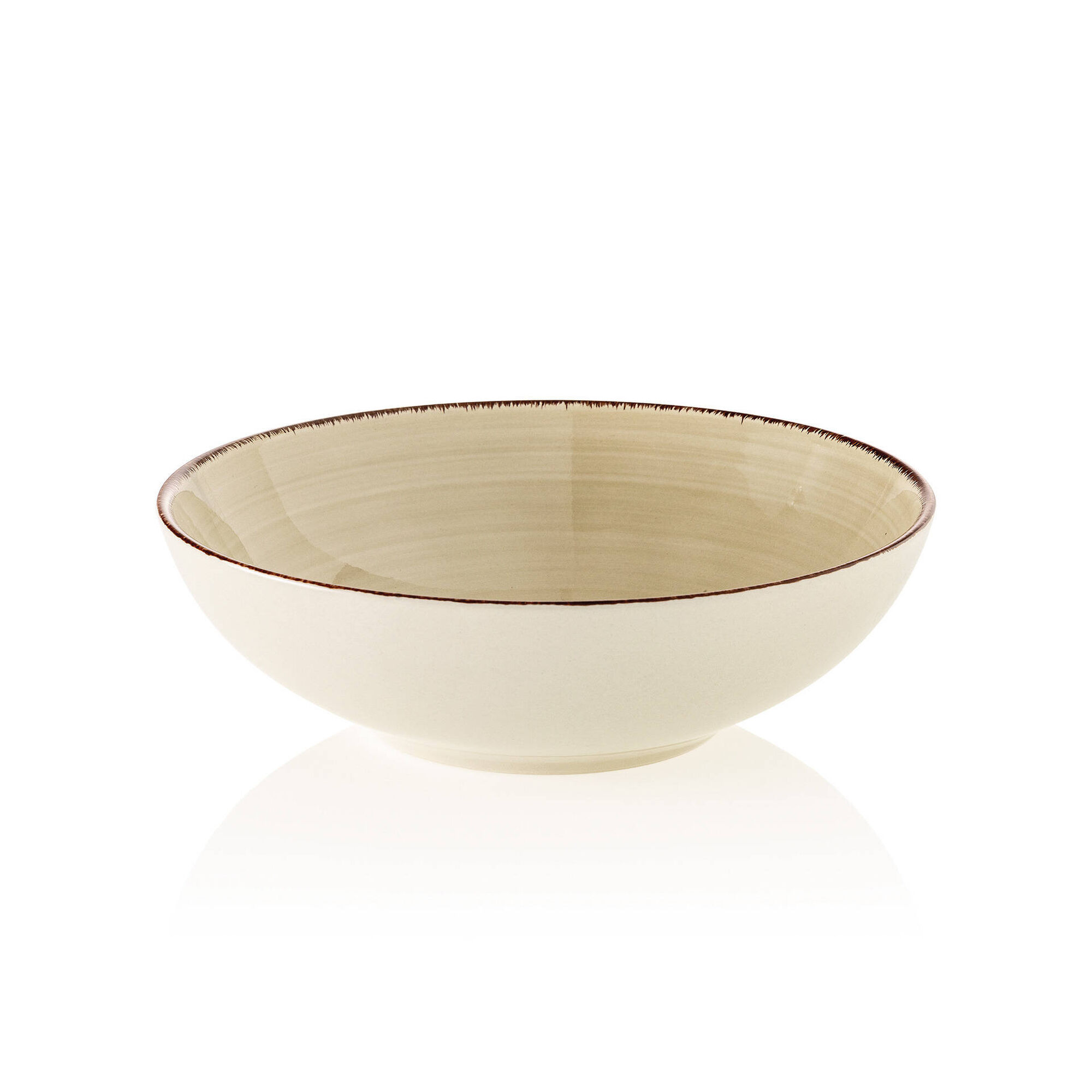 Prato Sopa 18cm Bege &Eacute;vora