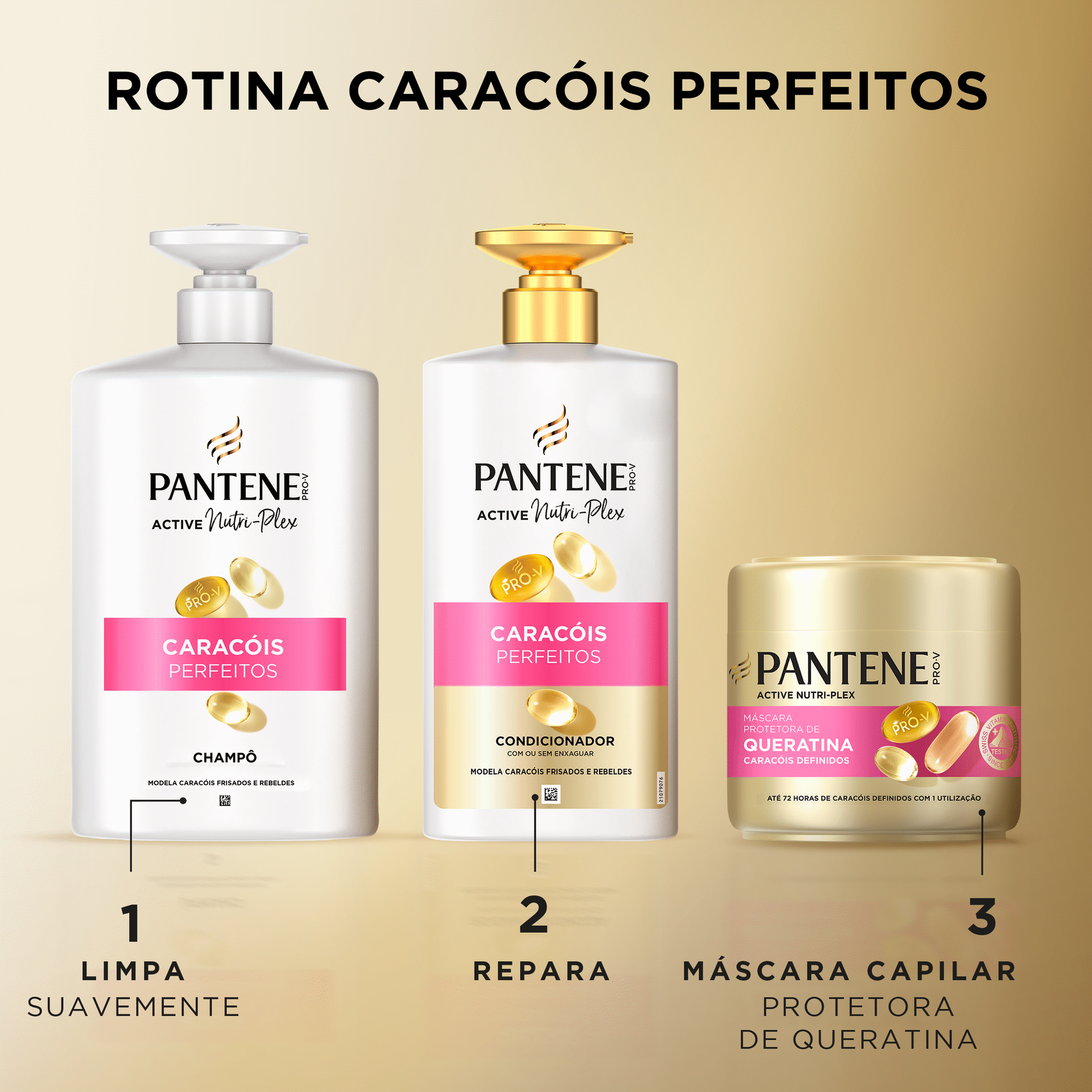 Champ&ocirc; Pro-V Active Nutri-Plex Carac&oacute;is Perfeitos Pantene