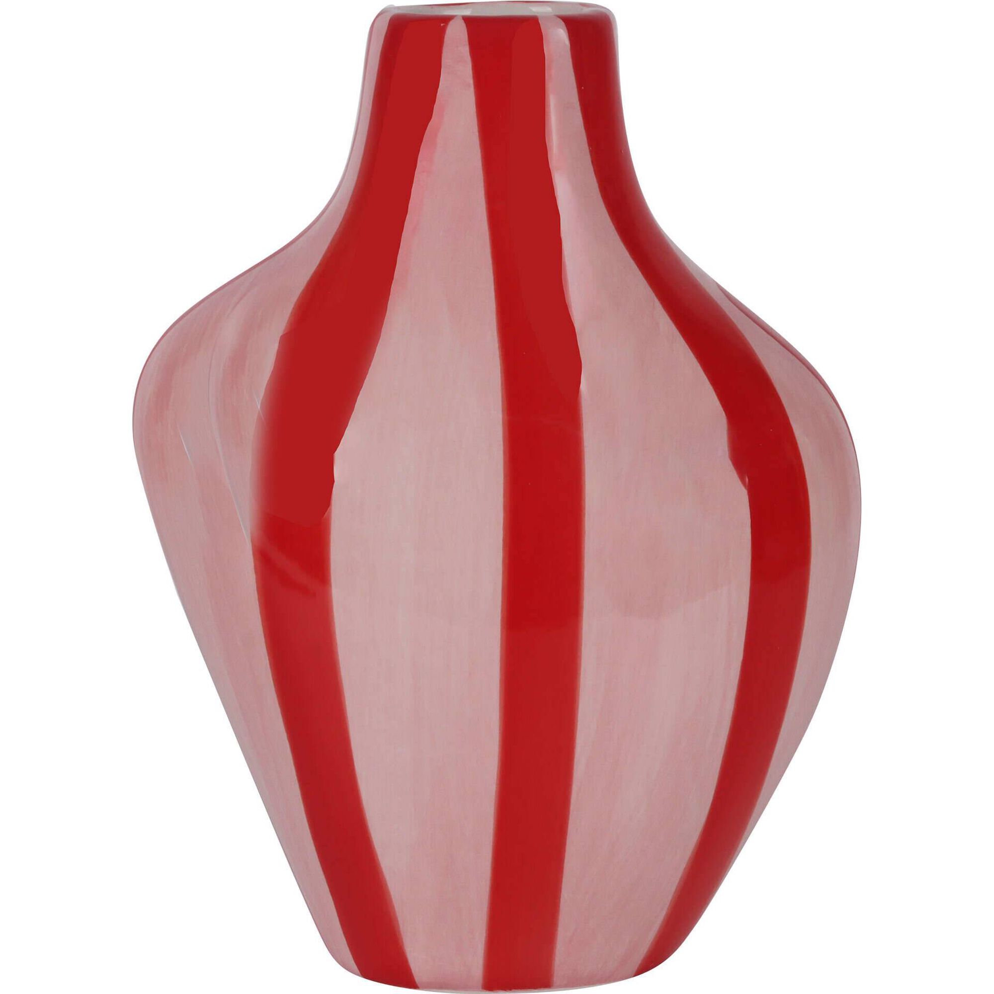 Jarra Riscas Rosa e Vermelha