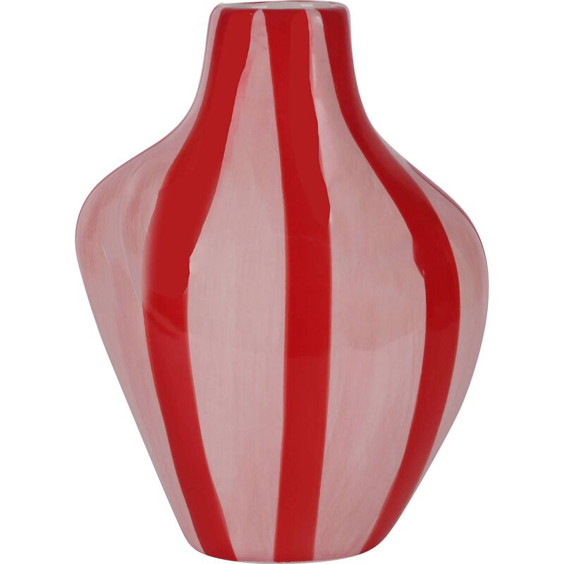 Jarra Riscas Rosa e Vermelha Kasa