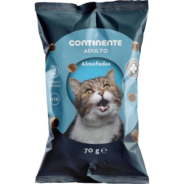 Snack para Gato Adulto Almofadas Oral Care Continente