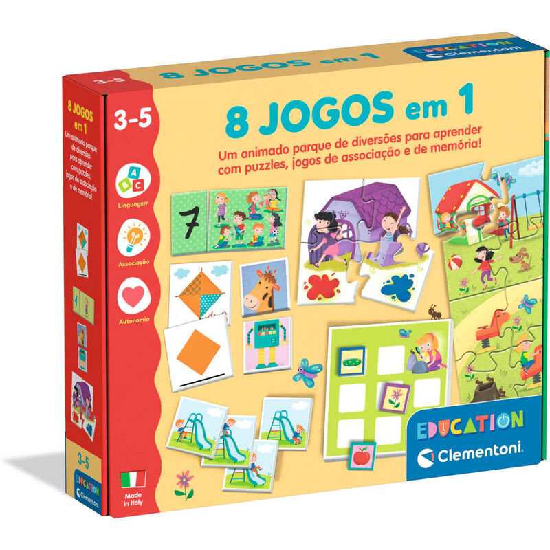 Clementoni - 8 Jogos em 1