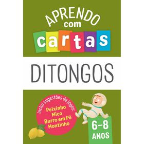 Aprendo com Cartas - Ditongos 6-8 Anos de Sandrina Esteves