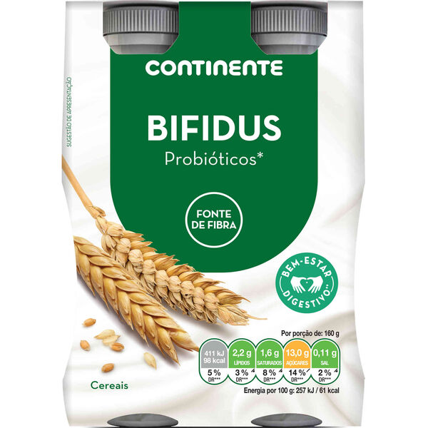 Iogurte Líquido Bifidus Cereais Continente