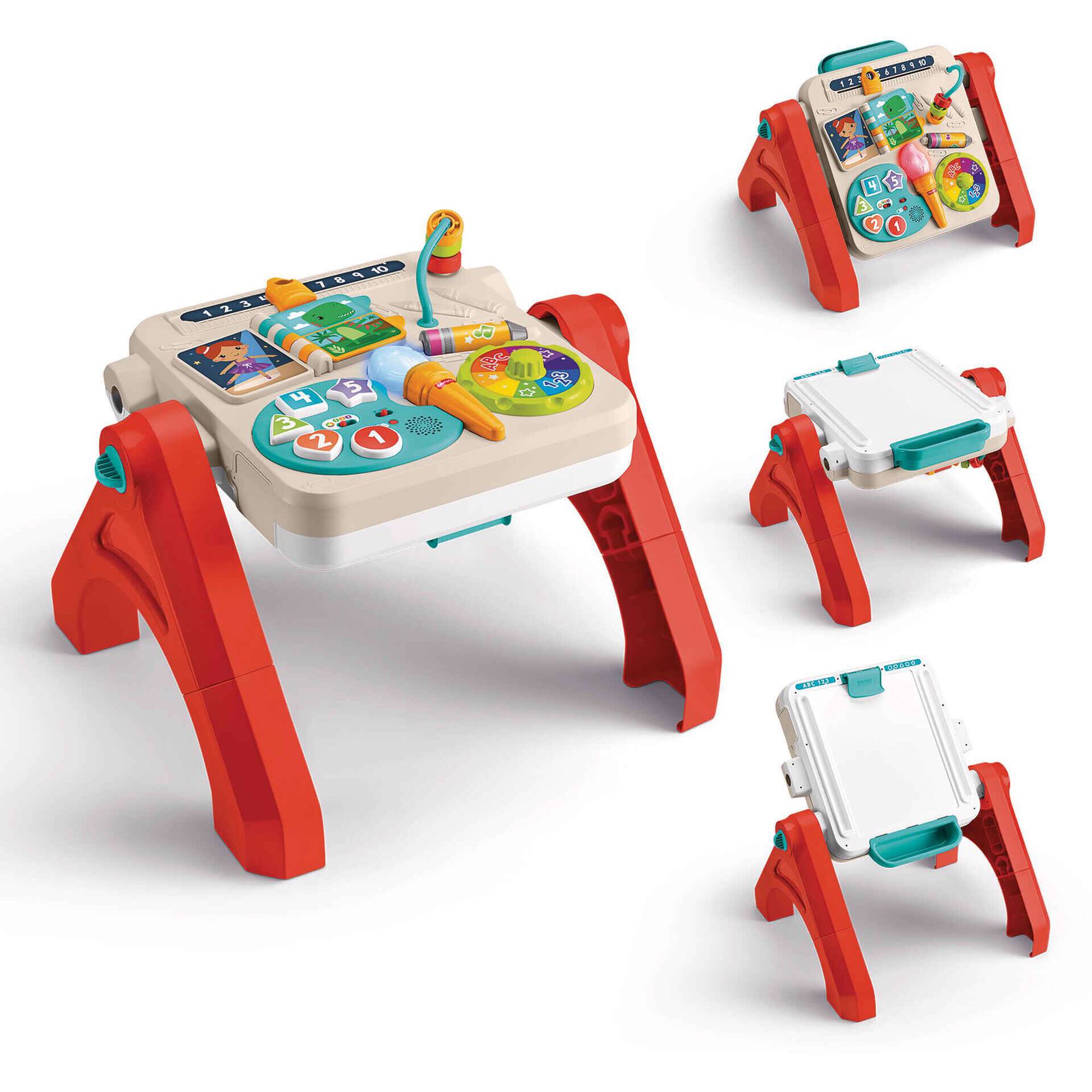 Aprender e Brincar Mesa de Atividades e Cavalete 4 Em 1