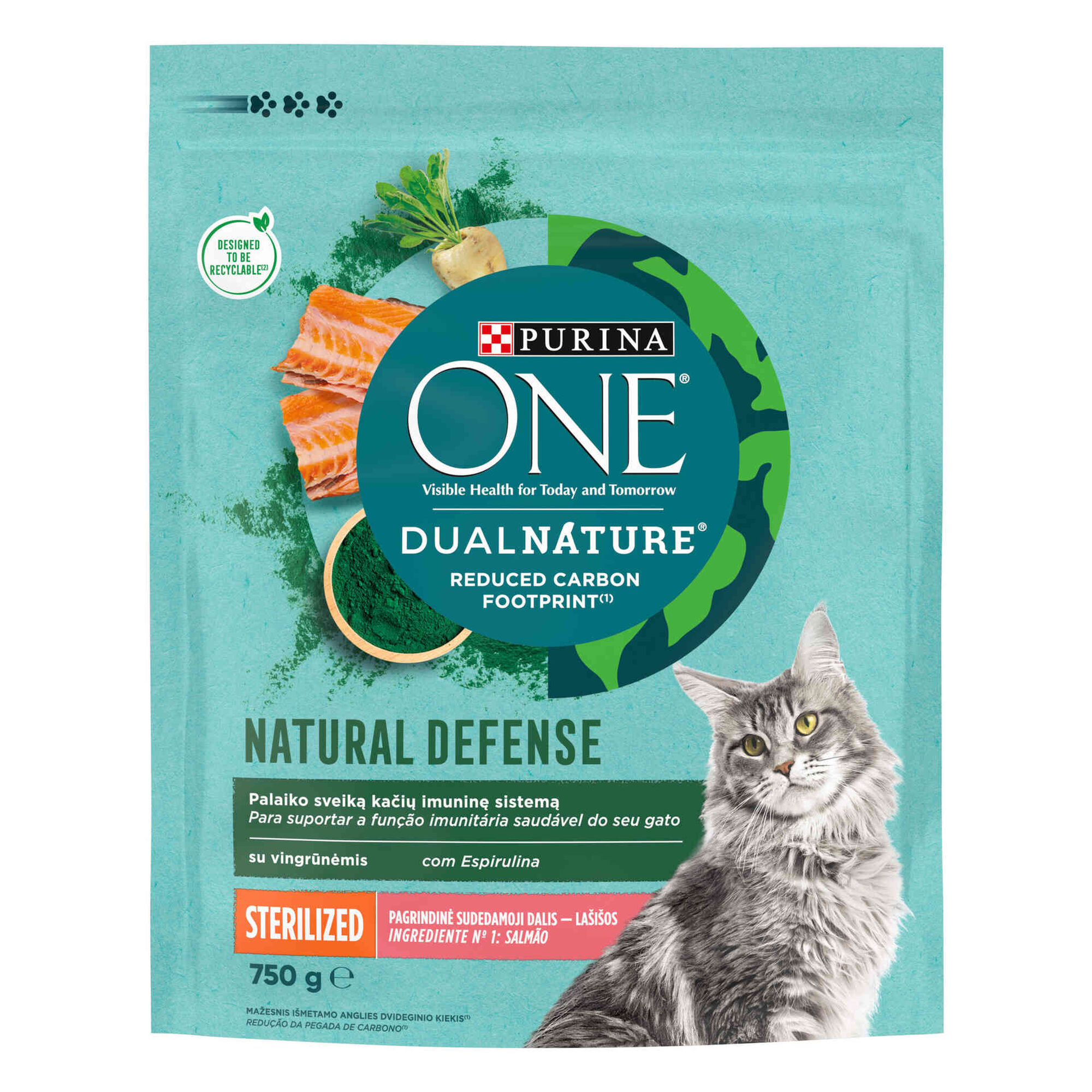 Ração para Gato Adulto Esterilizado Salmão