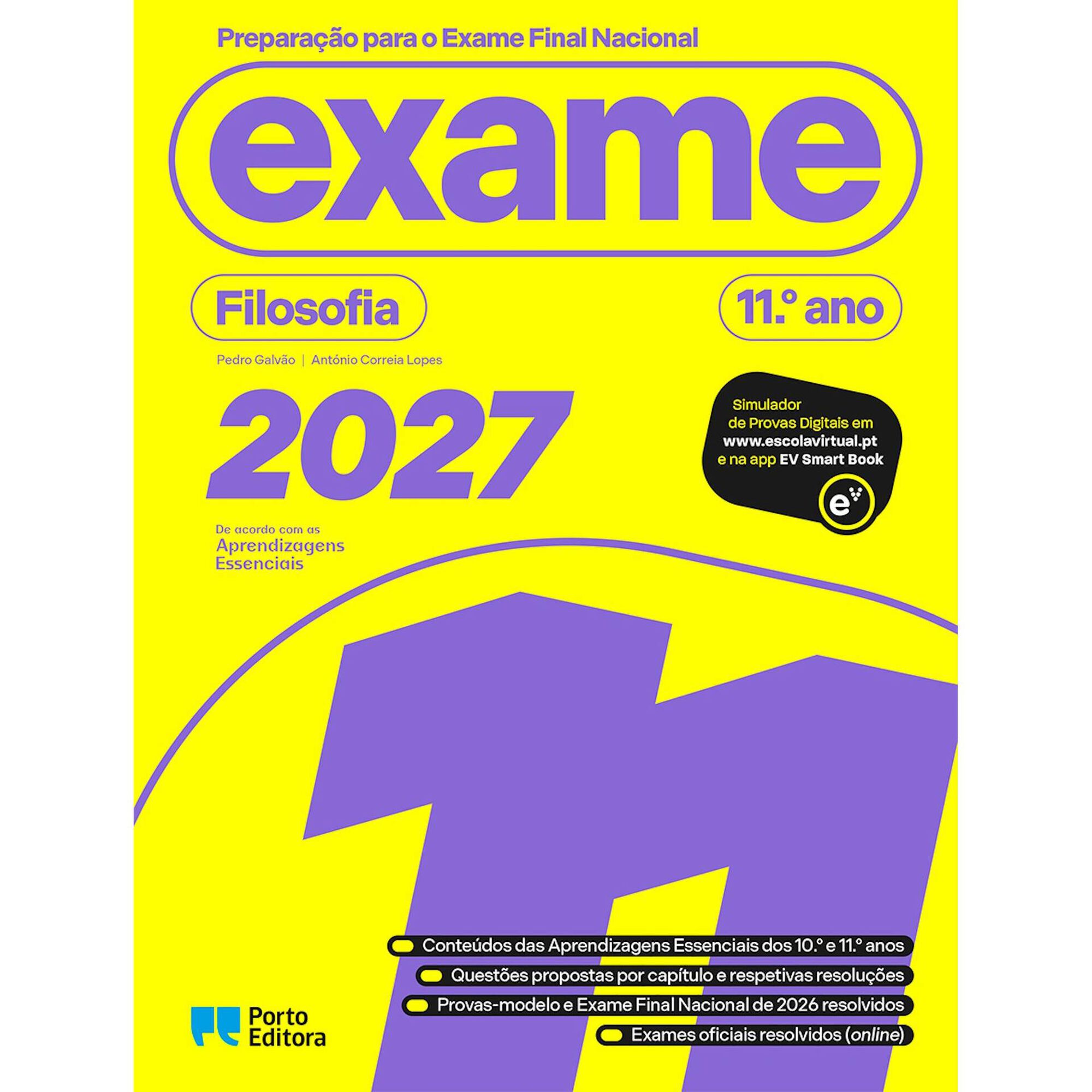 Prepara&ccedil;&atilde;o para o Exame Final Nacional 2027 - Filosofia - 11.&ordm; Ano