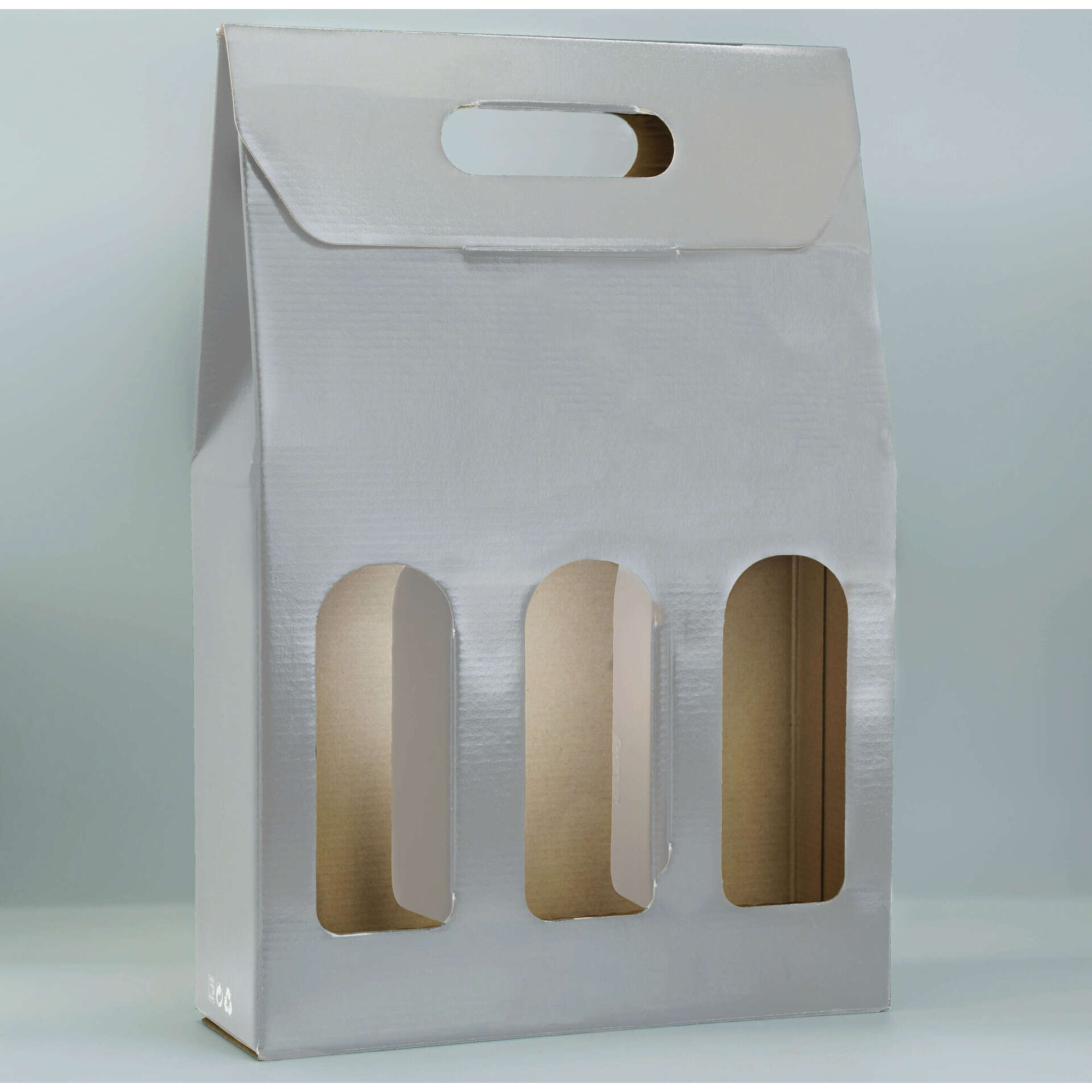 Caixa Presente para 3 Garrafas (várias cores)