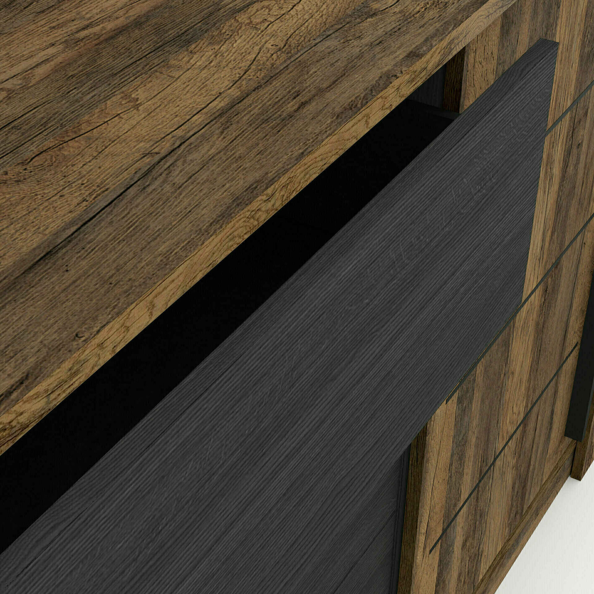 Aparador 200x45x90cm Carvalho Mónaco Aparador 200x45x90cm Carvalho Mónaco