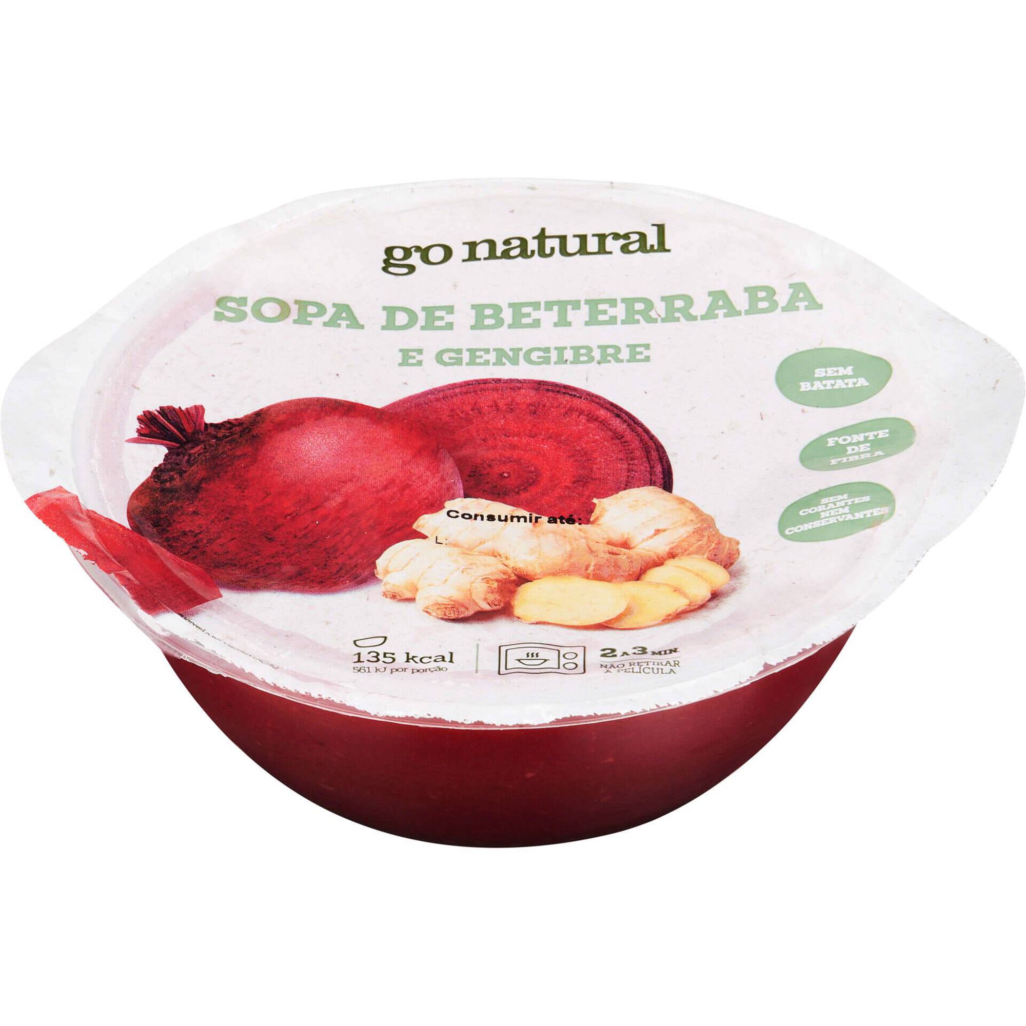 Sopa de Beterraba e Gengibre Go Natural