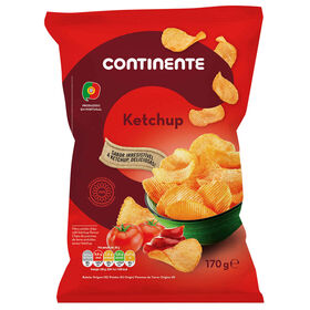 Batata Frita Ondulada Sabor Ketchup Continente