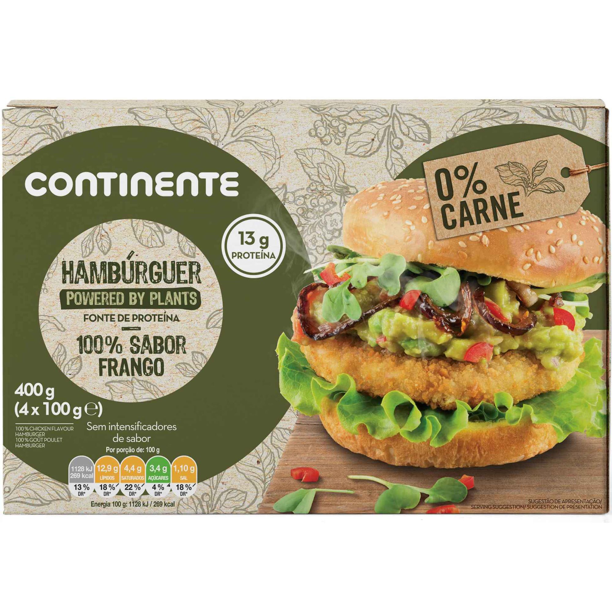 Hambúrguer Powered By Plants Hambúrguer Powered By Plants