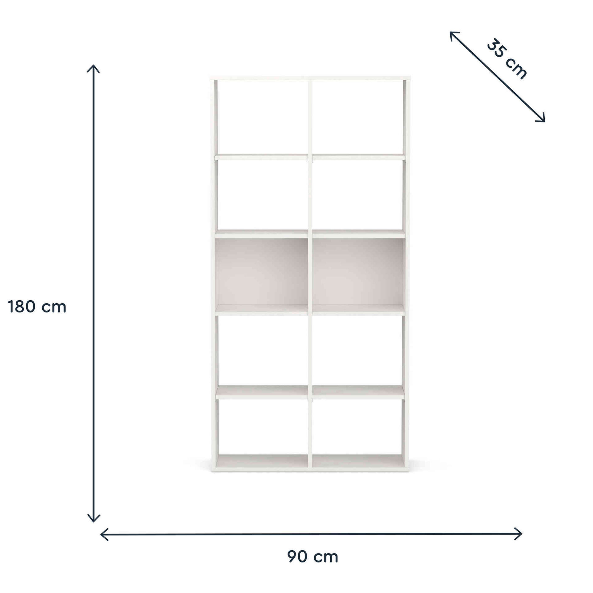 Estante 90x35x180 Branco Play