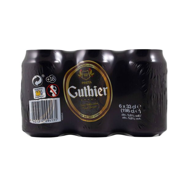 Cerveja em Lata com Álcool Preta Gutbier