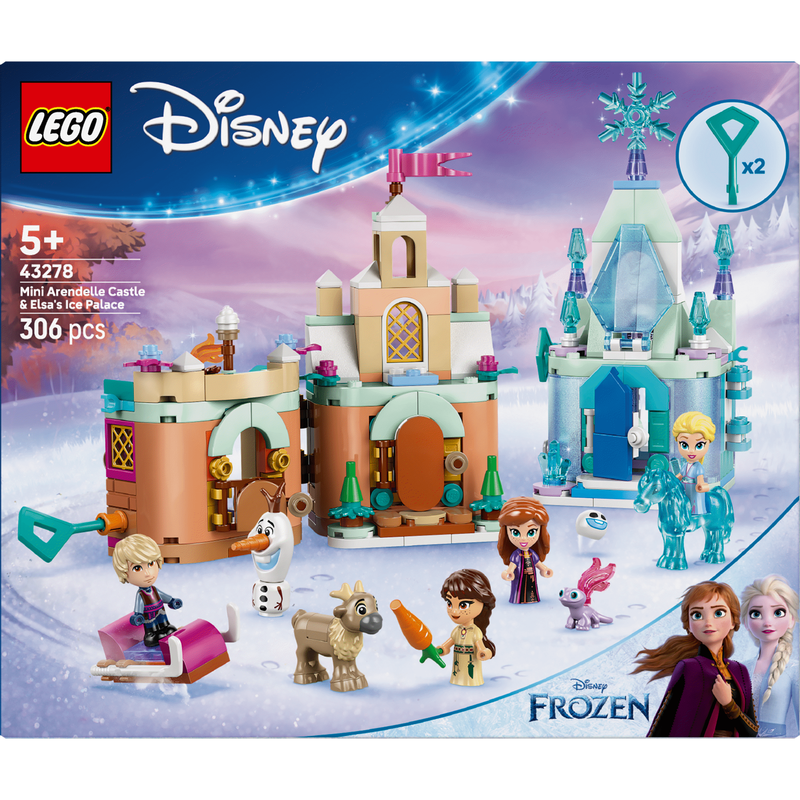 LEGO Disney - Minicastelo de Arendelle e Palácio de Gelo da Elsa - 43278