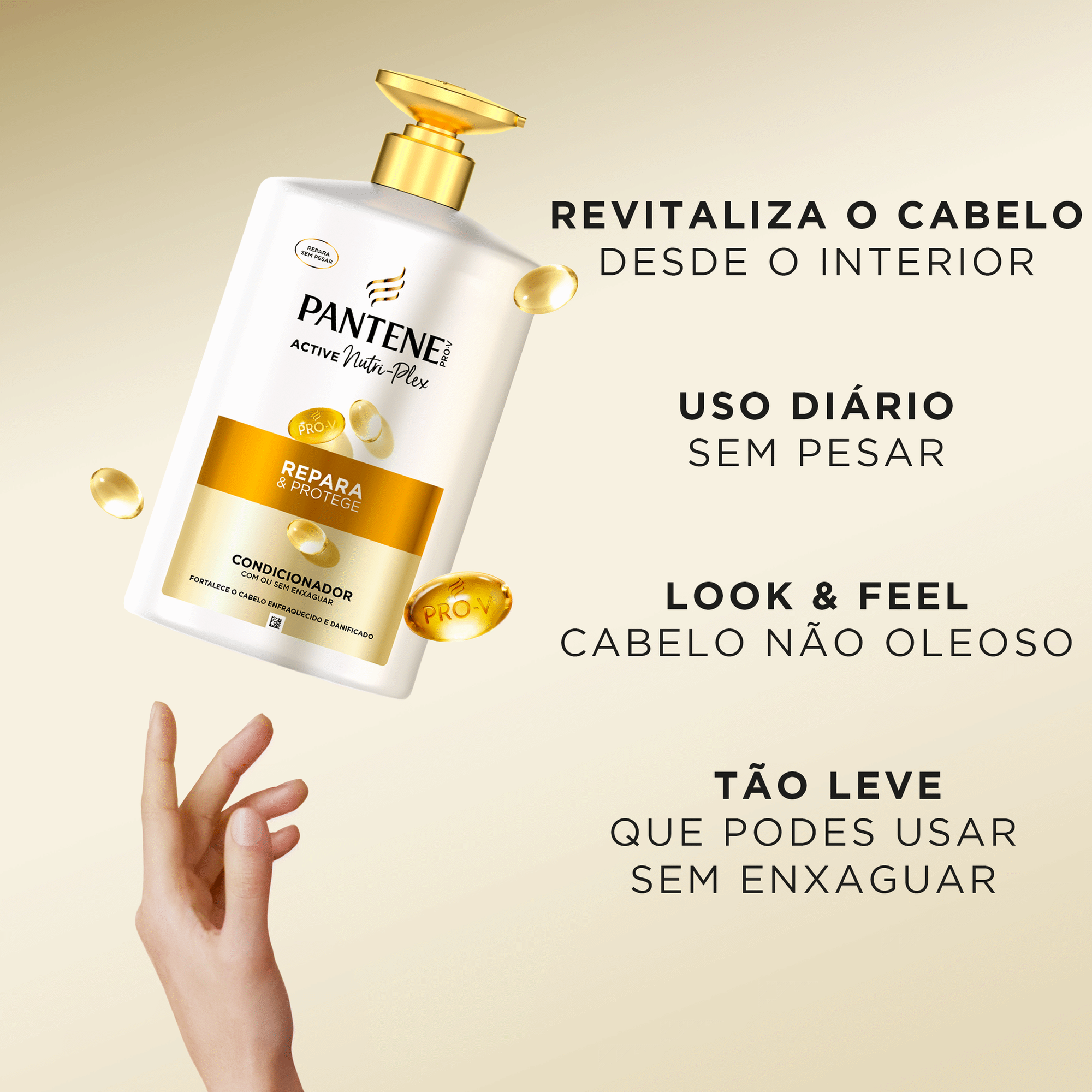 Condicionador Pro-V Active Nutri-Plex Repara e Protege Pantene