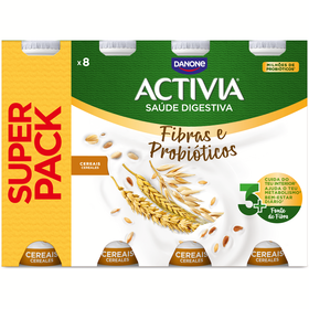 Iogurte L&iacute;quido Bifidus Cereais Integrais Activia Danone