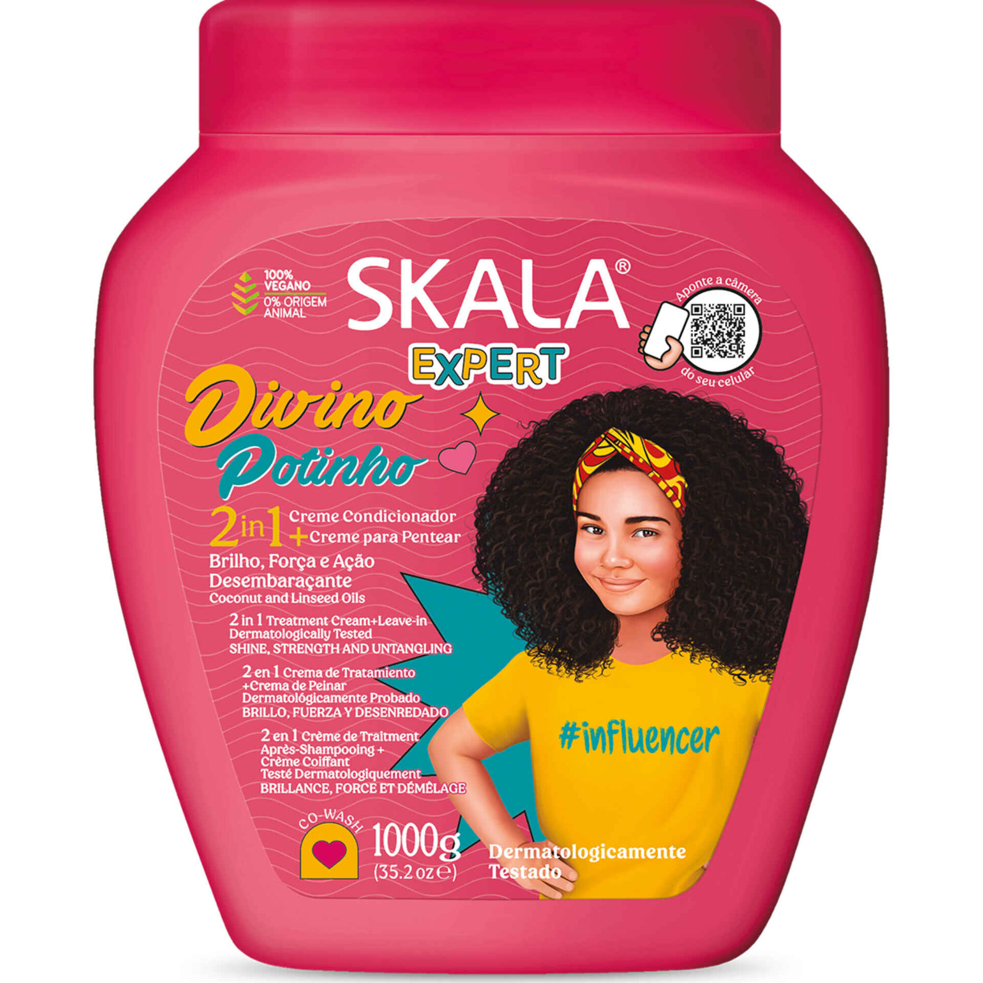 Creme de Pentear Condicionador Divino Potinho 2 em 1 Skala