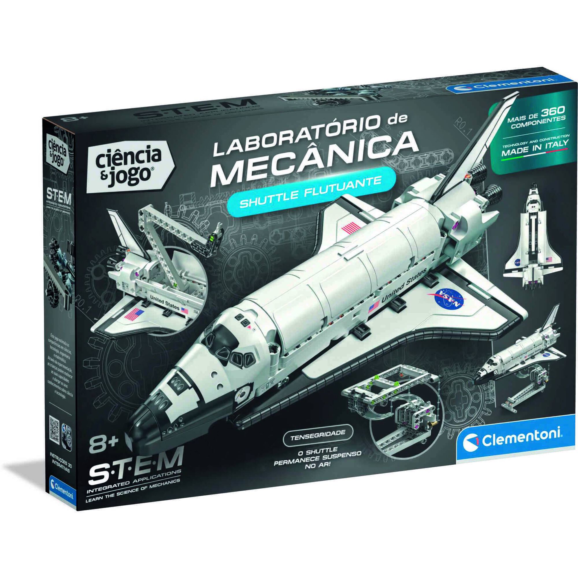 Ci&ecirc;ncia e Jogo - Kit Laborat&oacute;rio de Mec&acirc;nica Shuttle Flutuante NASA
