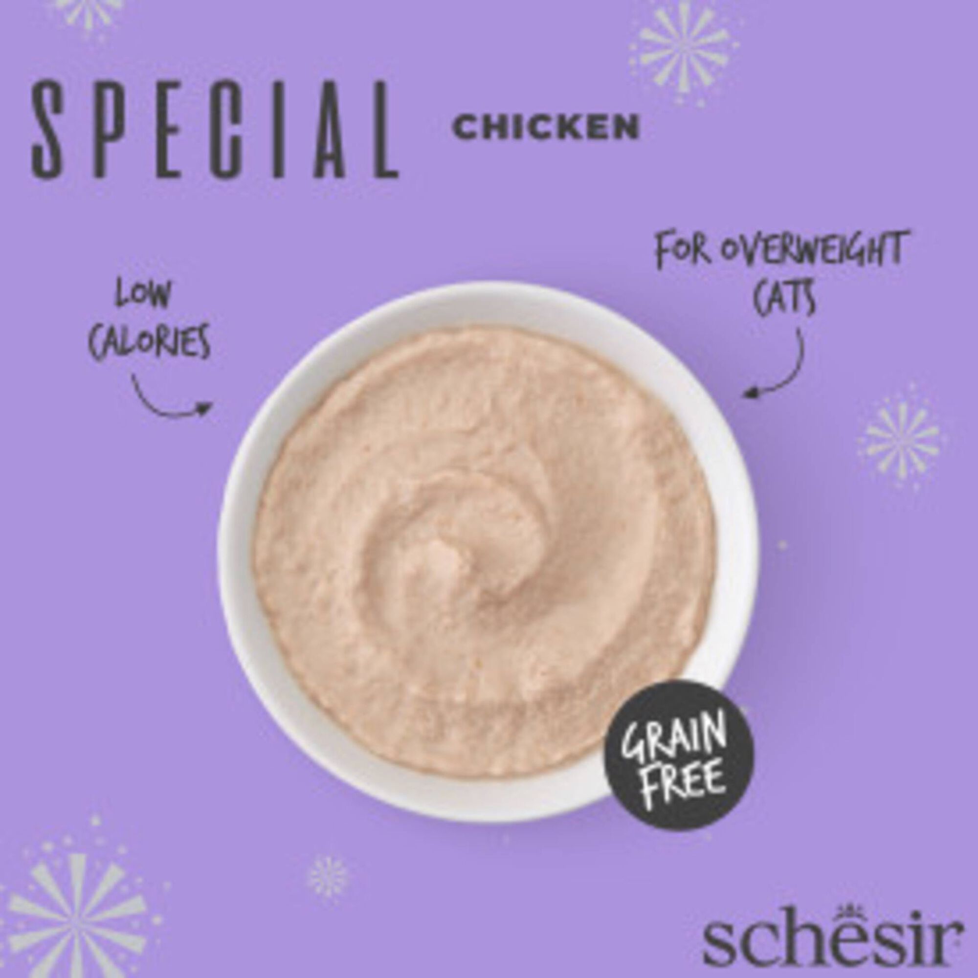 Comida H&uacute;mida para Gato Special Light Mousse Frango Schesir