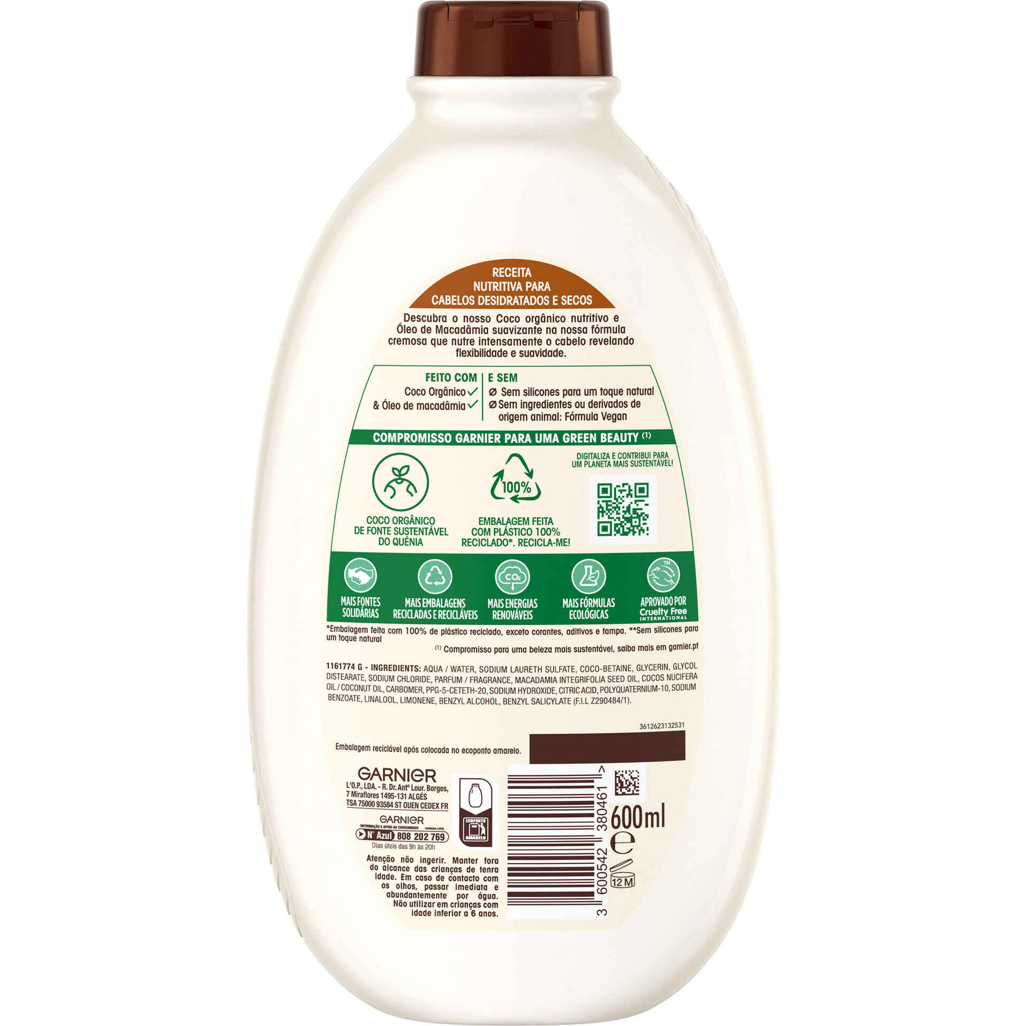 Champô Ultra Suave Leite de Coco e Macadâmia