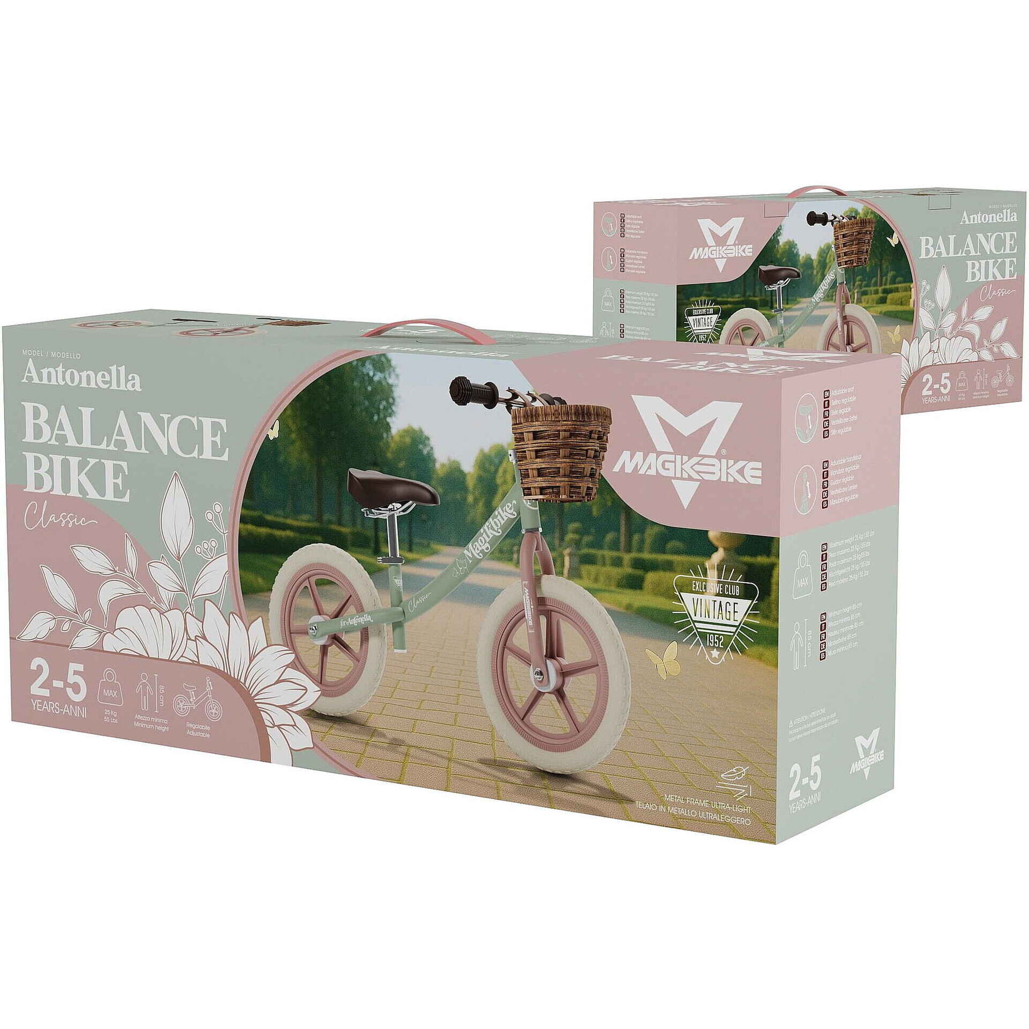 Bicicleta de Aprendizagem Roda 10'' 2-4 Anos Antonella