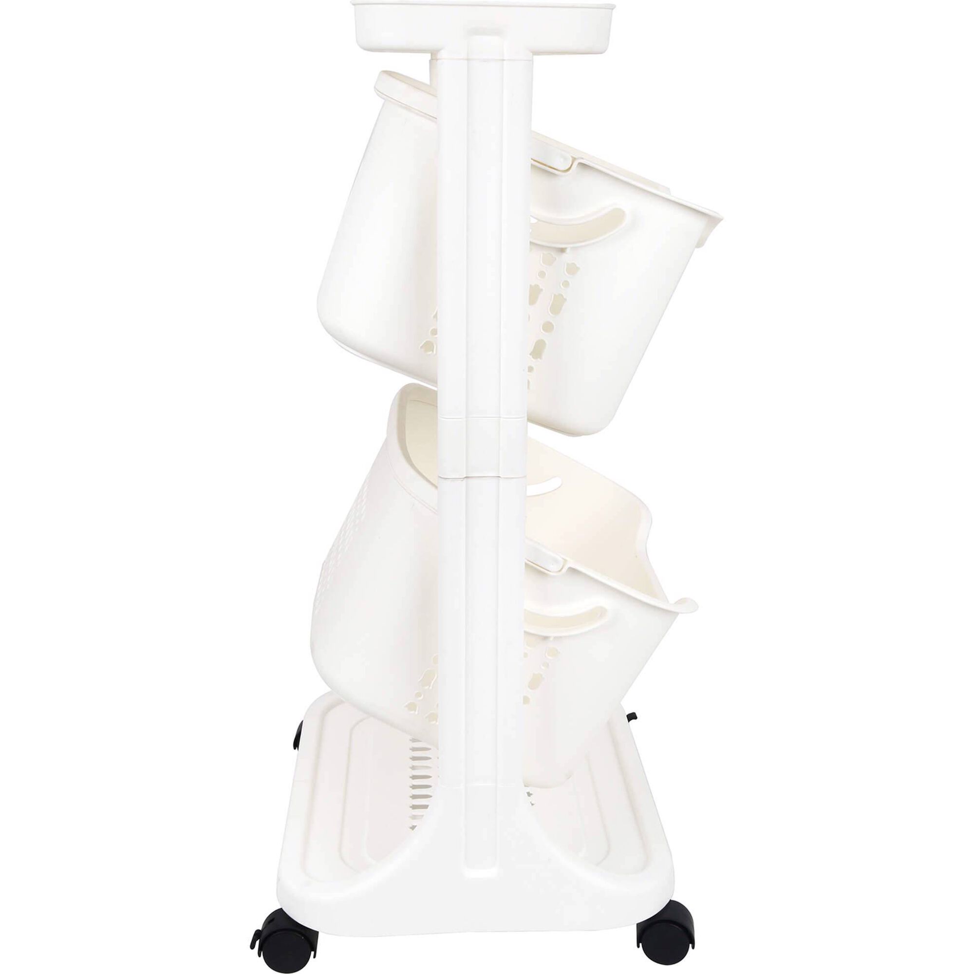 Carrinho de Arruma&ccedil;&atilde;o 2 N&iacute;veis Bazar&atilde;o