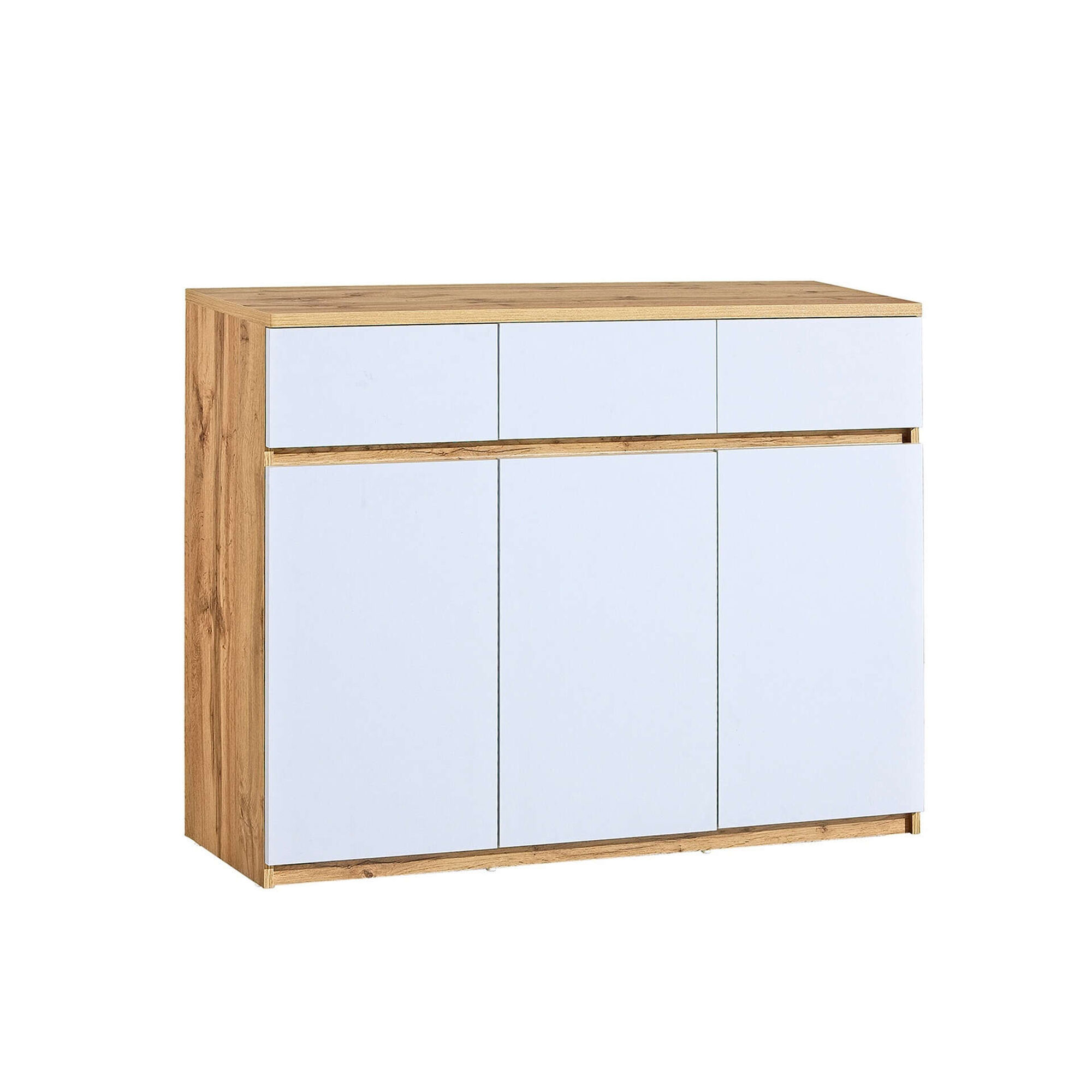 Aparador 3 Gavetas 3 Portas 120x94x40cm Arca