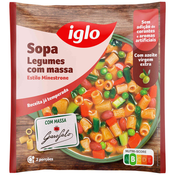 Sopa Legumes com Massa Iglo