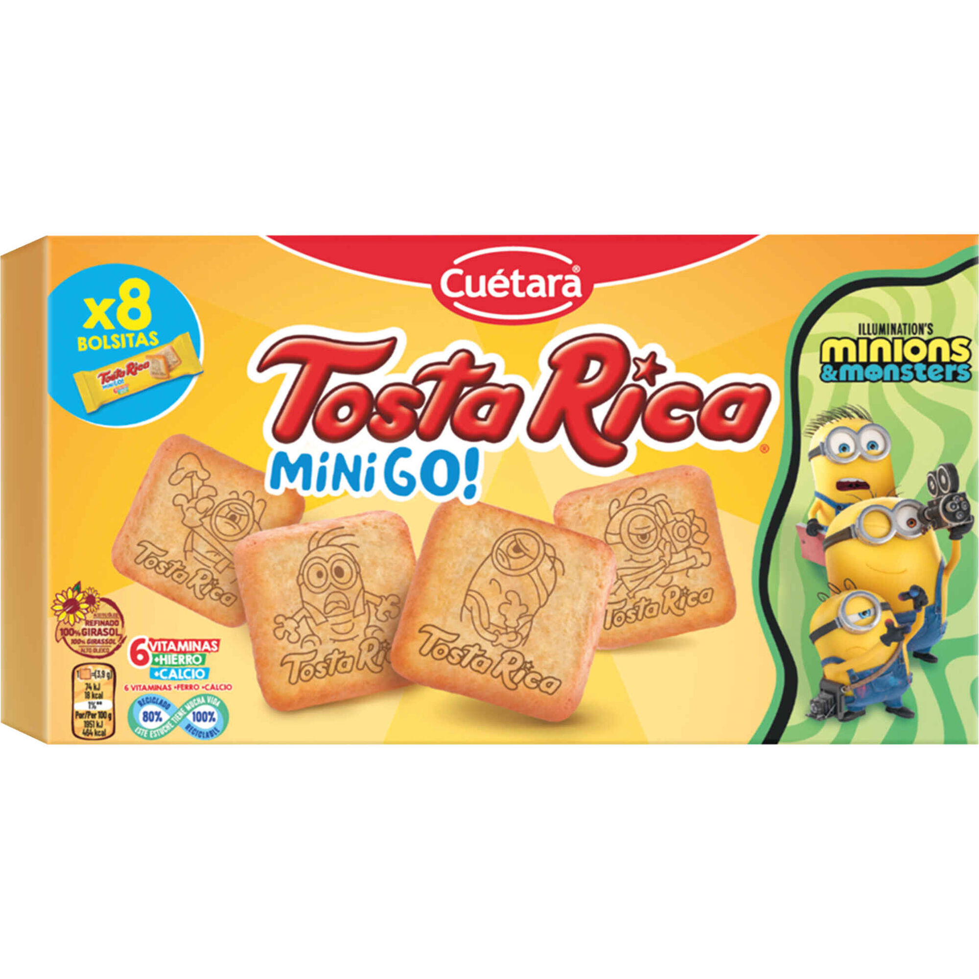 Bolachas Tosta Rica Mini Go Cu&eacute;tara