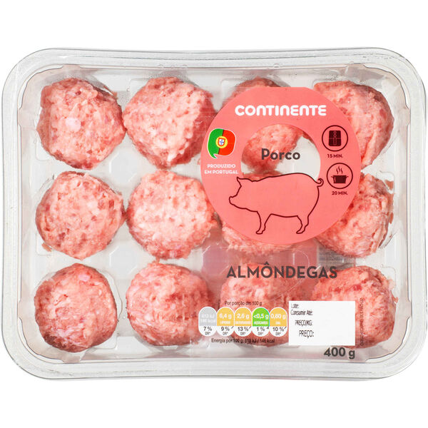 Almôndegas de Porco Continente