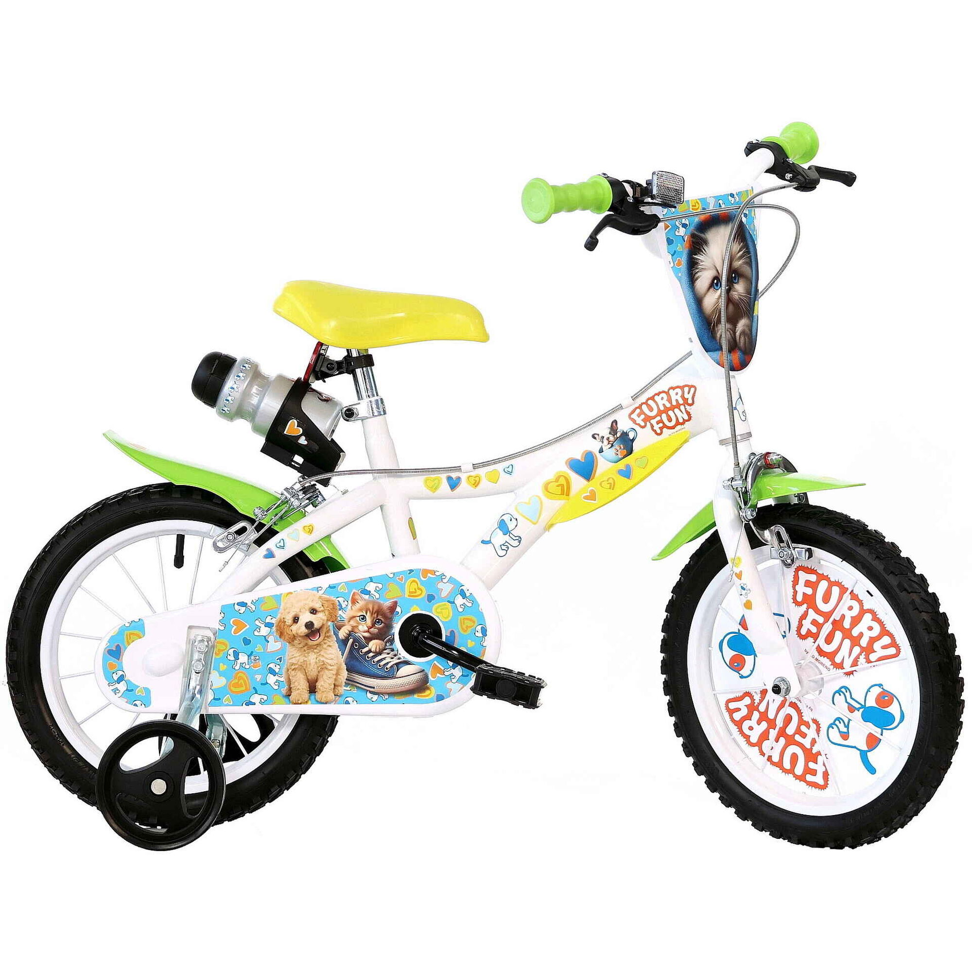 Bicicleta de Crian&ccedil;a Roda 16'' 5-7 Anos Furry Fun