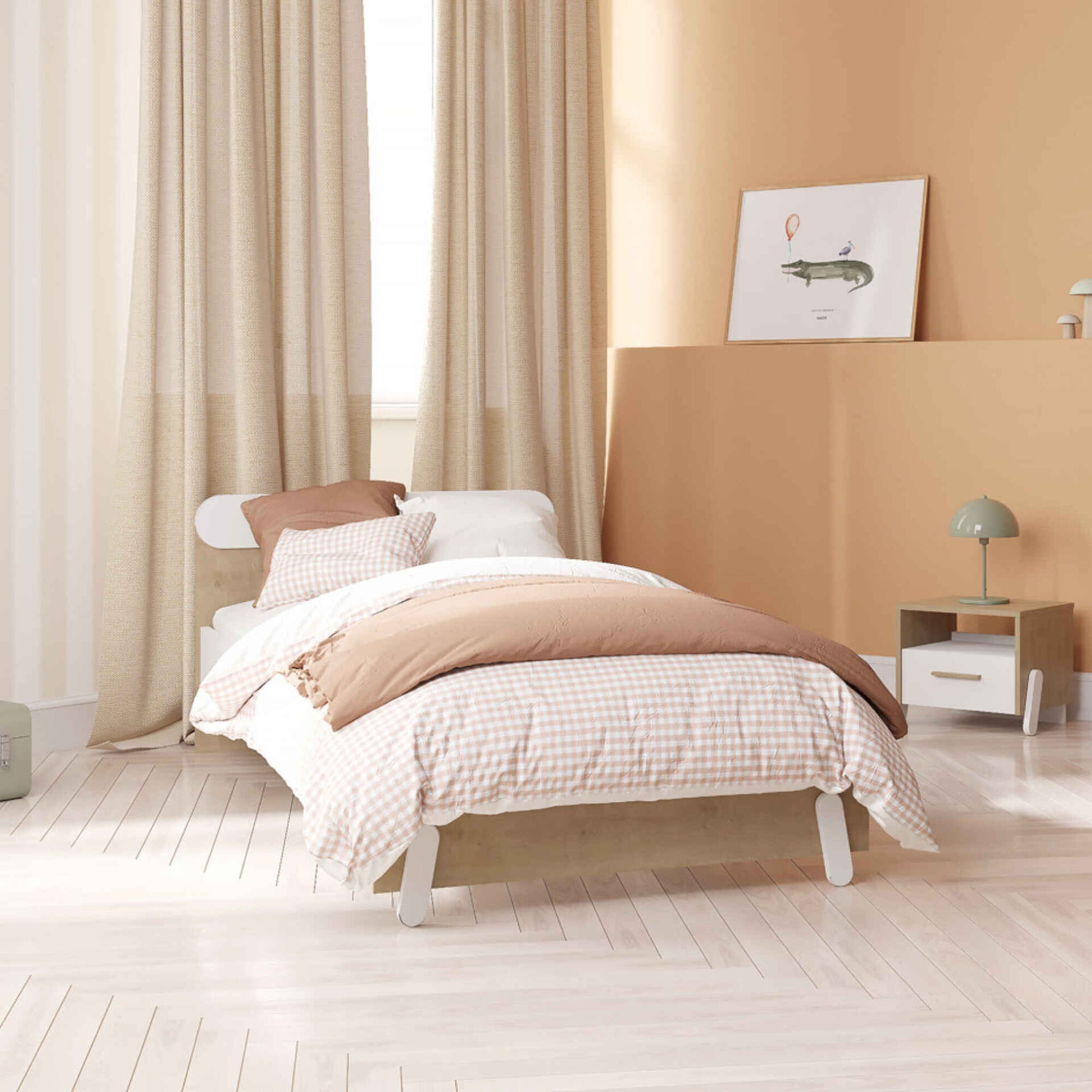 Cama 90x190/200cm Branca Naili