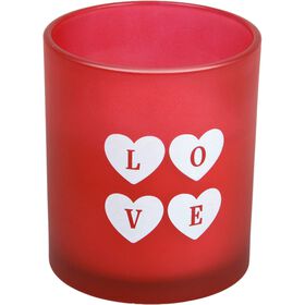 Vela em Copo 165g com Cora&ccedil;&otilde;es Kasa