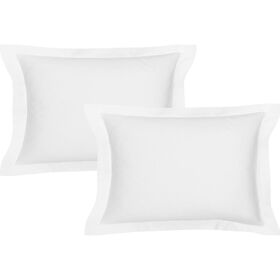 Conjunto 2 Fronhas Microfibra 50x70cm Brancas Kasa
