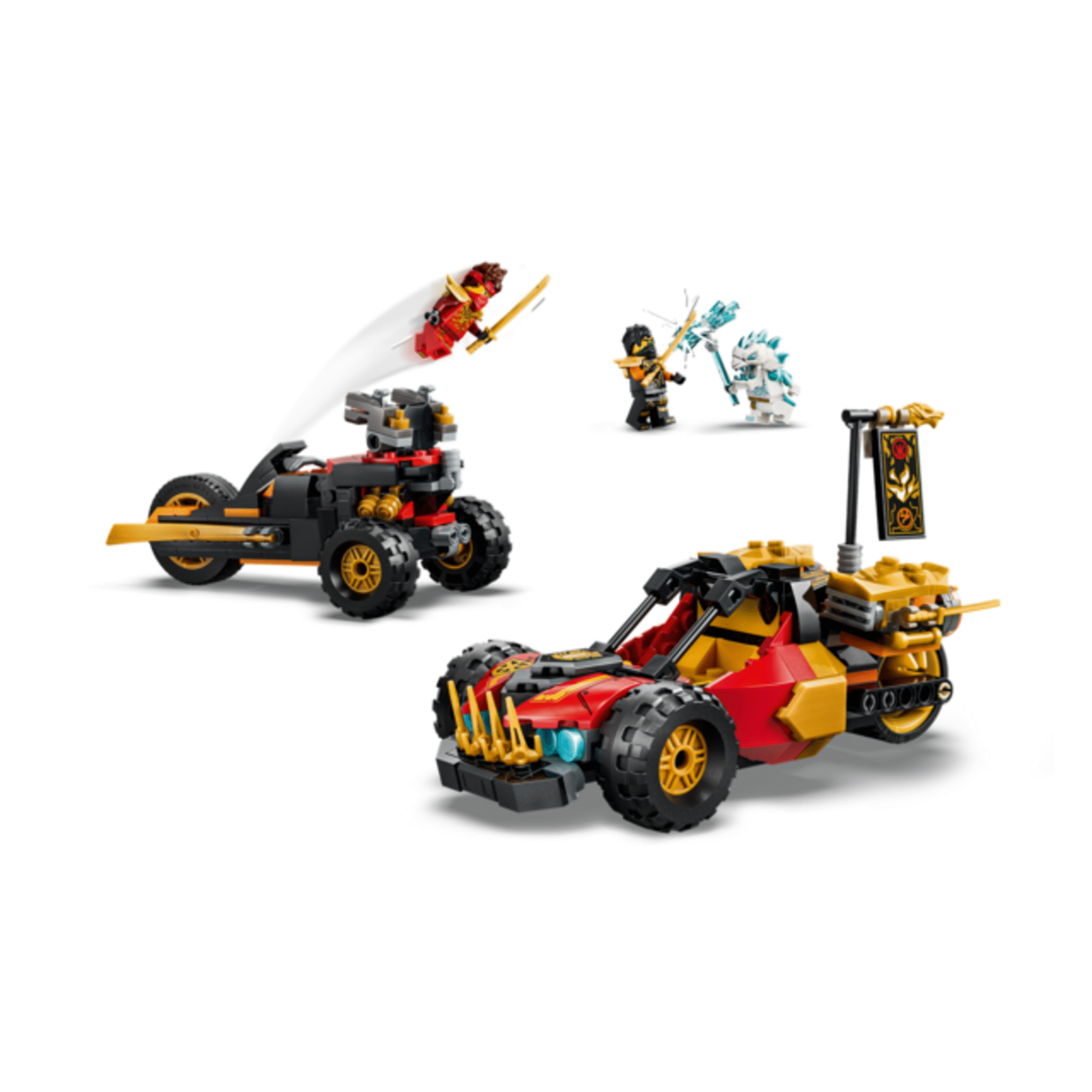 LEGO Ninjago - Ve&iacute;culos Combinadores do Kai e do Cole - 71864