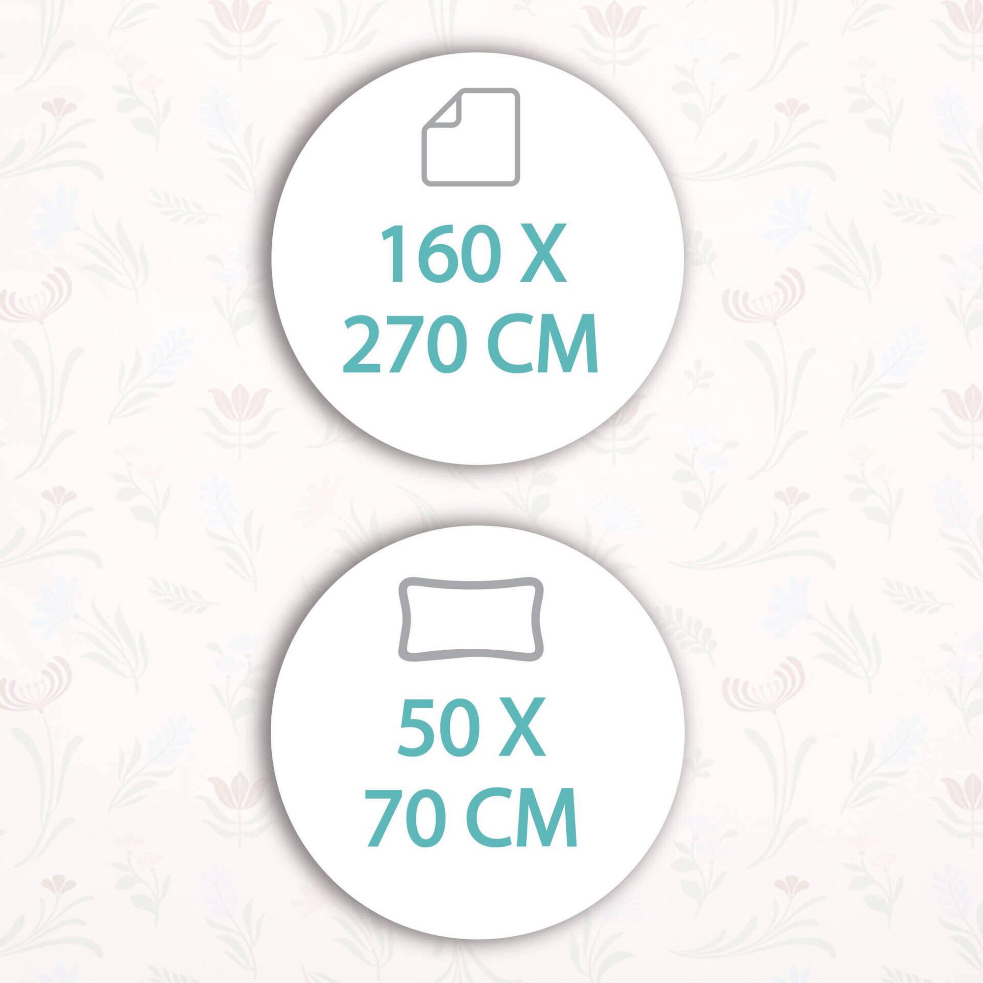 Conjunto Capa Edred&atilde;o Microfibra 160x220cm Plant&oacute;pia Kasa