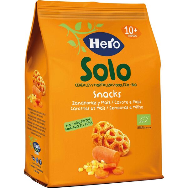 Snack para Bebé Cenoura +10M Hero Solo