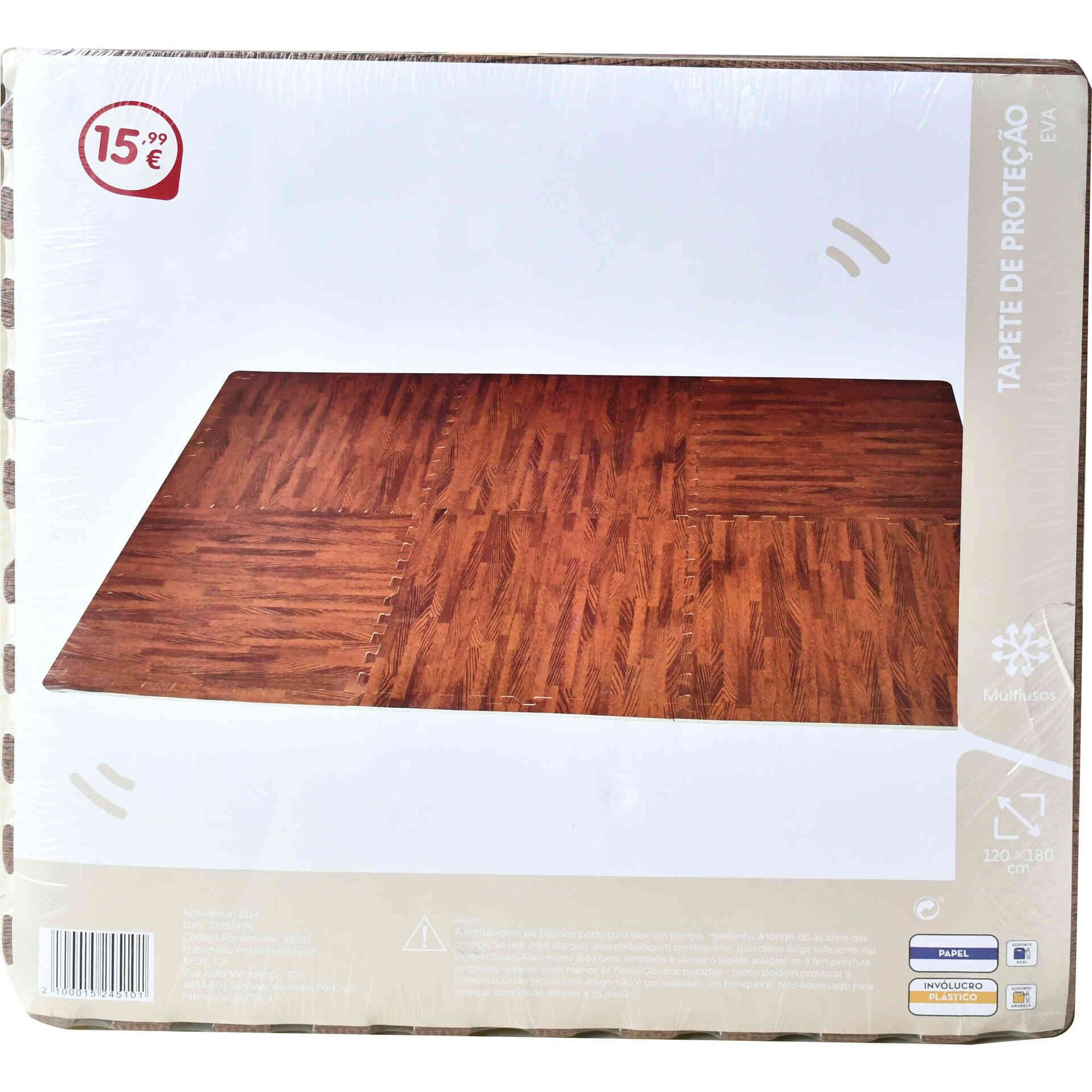Tapete de Prote&ccedil;&atilde;o EVA Efeito Madeira
