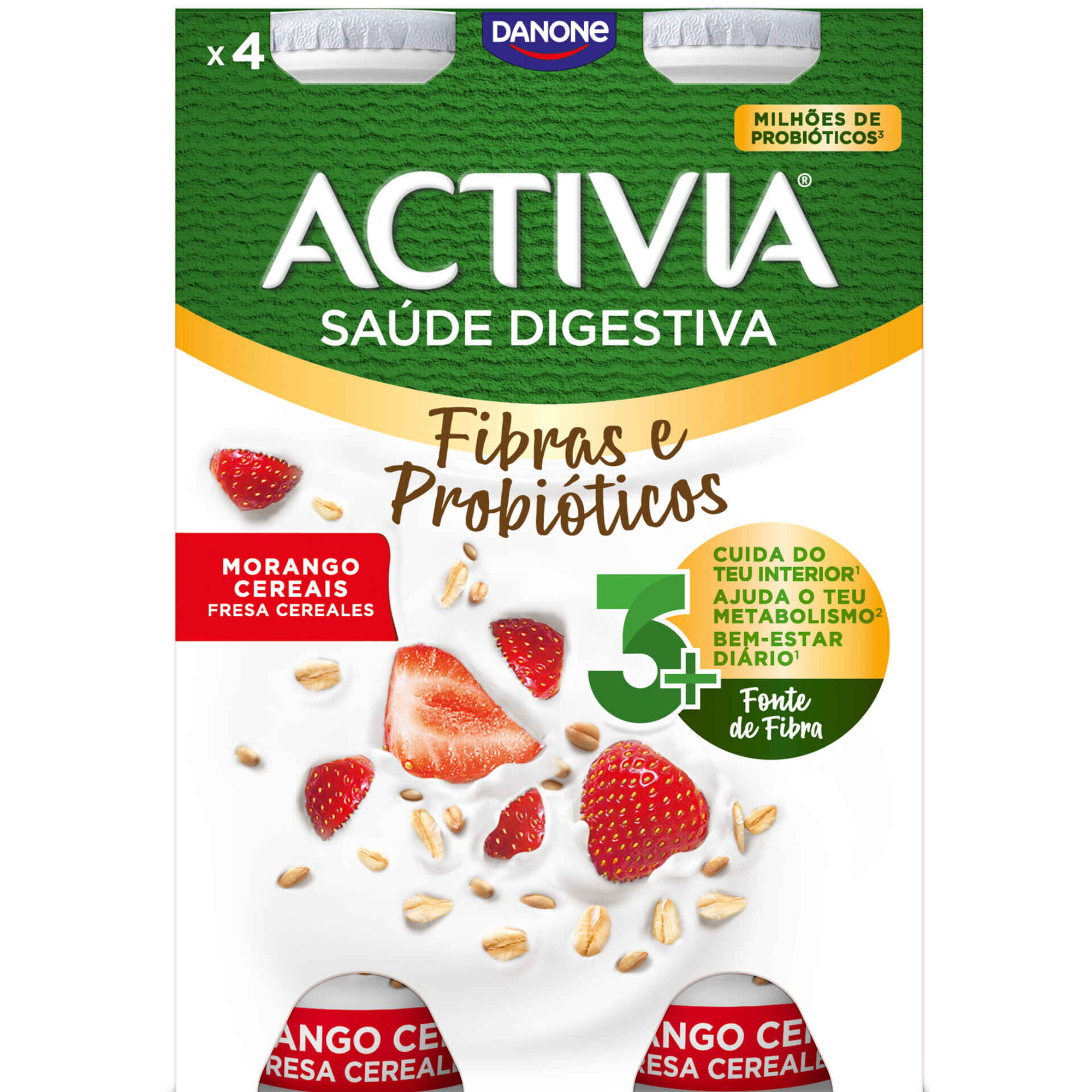 Iogurte Líquido Bifidus Morango e Cereais Iogurte Líquido Bifidus Morango e Cereais