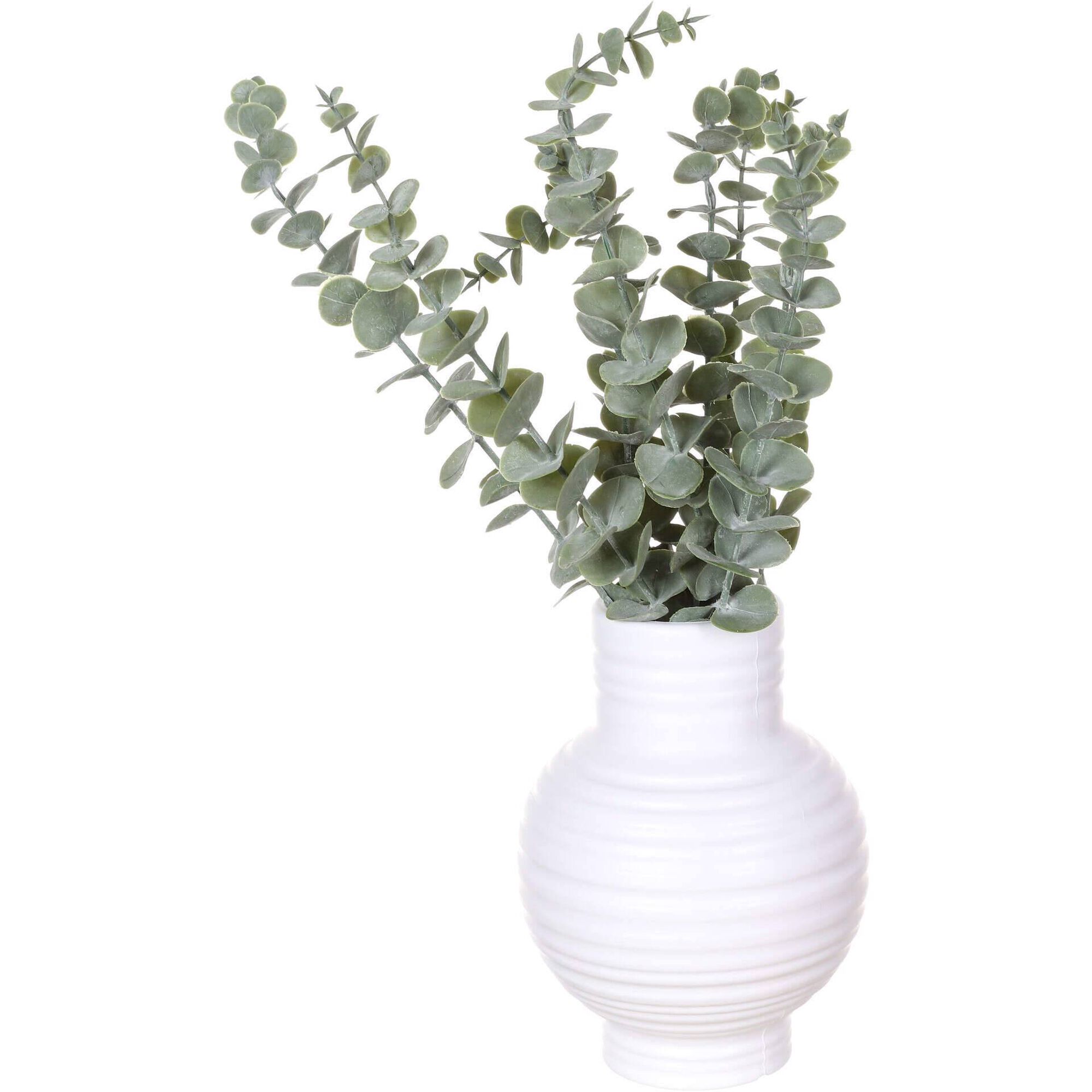 Planta Artificial Eucalipto com Jarra 10x42cm Kasa