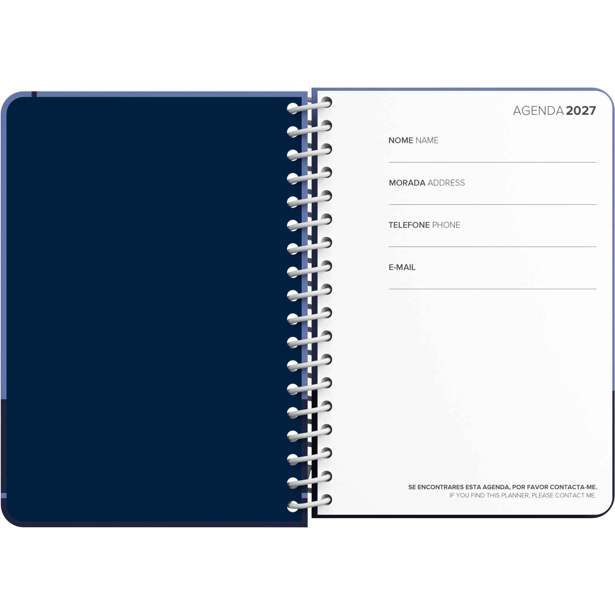 Agenda A6 2027 12 Meses (v&aacute;rias cores) Note!