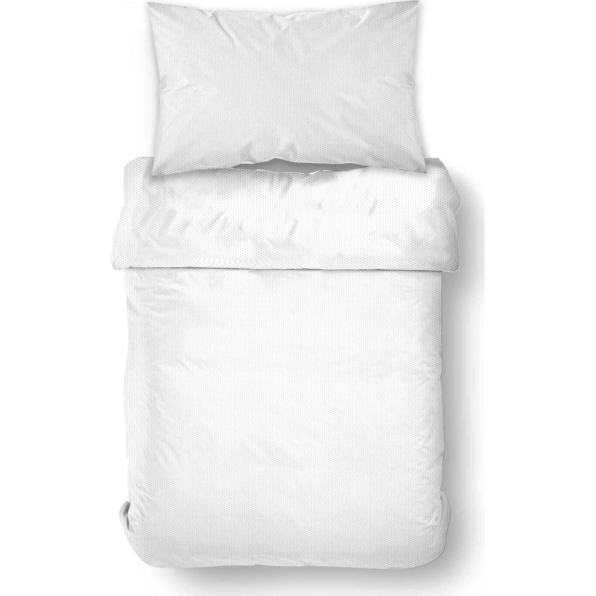 Conjunto Capa Edredão Algodão Pintas Bege