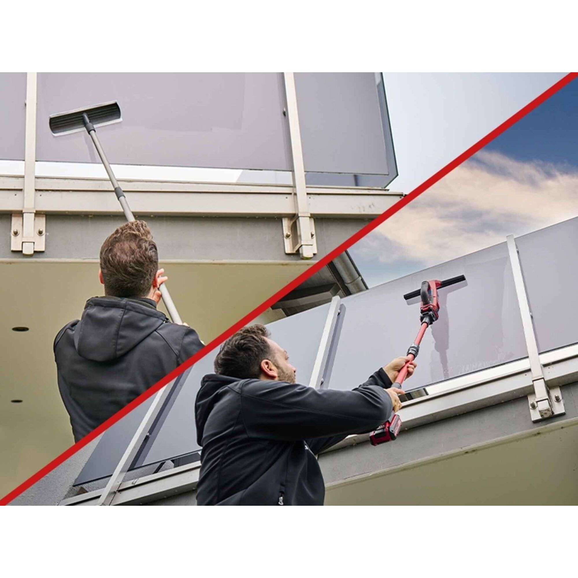 Conjunto Varas Telescópicas para Vassoura Elétrica Brillianto